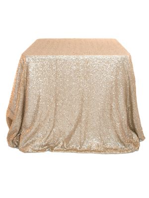 Gold sequin tablecloths 90×132 – The Wedding Vogue